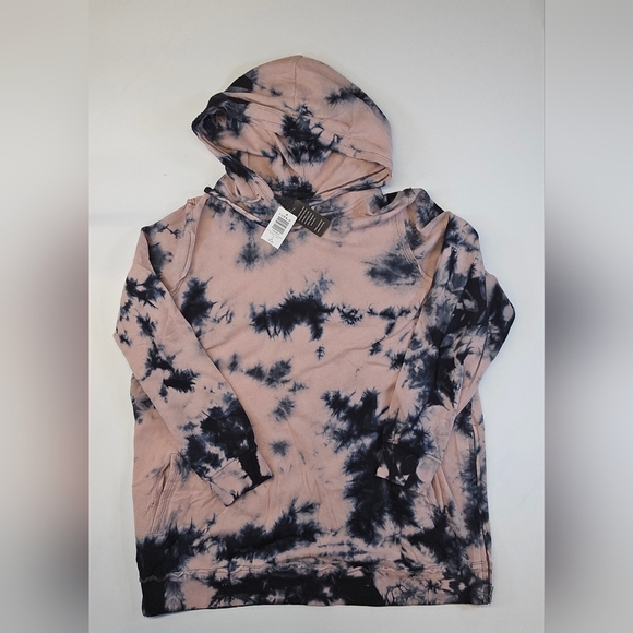 2X 18/20 New Torrid Purple Tie Dye Super Soft Drawstring Pullover Hoodie Shirt - Picture 3 of 11